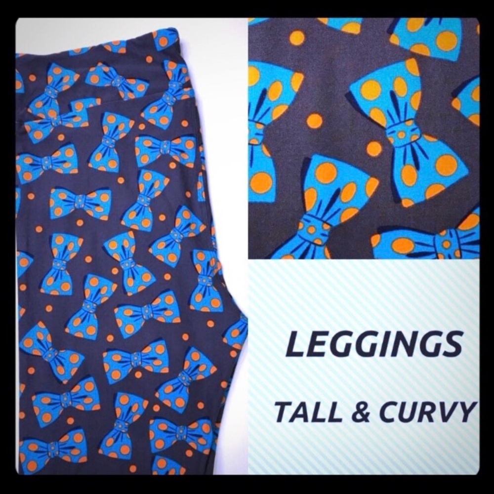Lularoe TC Bow tie Leggings NWT
